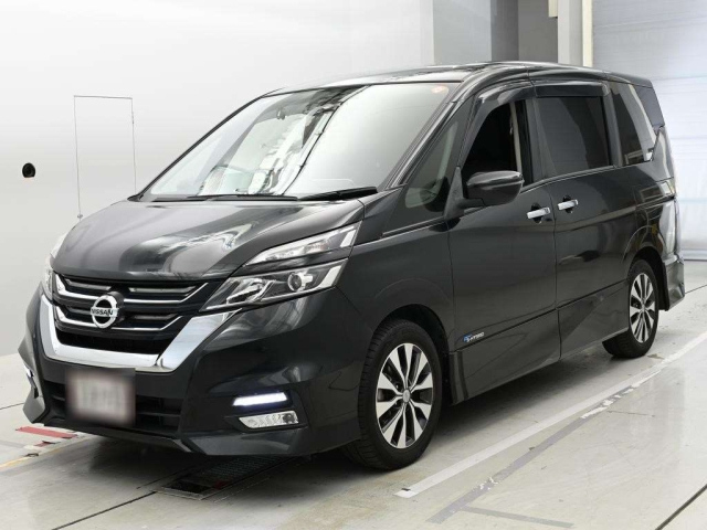 NISSAN SERENA-2017 black-Highway Star - V Selection- 30151