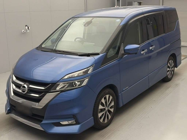 NISSAN SERENA-2017 blue-Highway Star -G-2173
